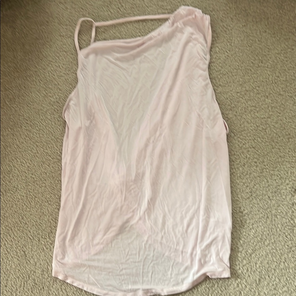 Lululemon Athletica Light Pink One-Shoulder Tank Top